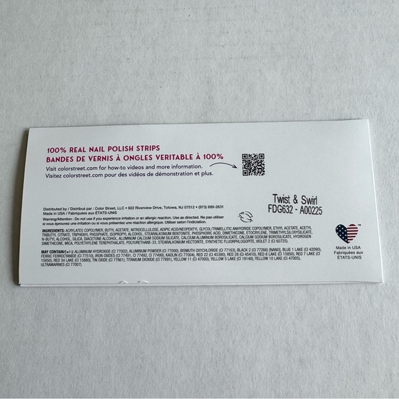 *Exclusive* Color Street: Twist & Swirl | Gold Rainbow Metallic Multicolor Blue - Picture 4 of 11